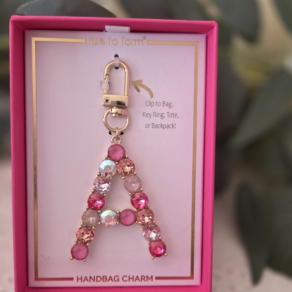 Pink and Gold Handbag Charm - Picture 4 of 4